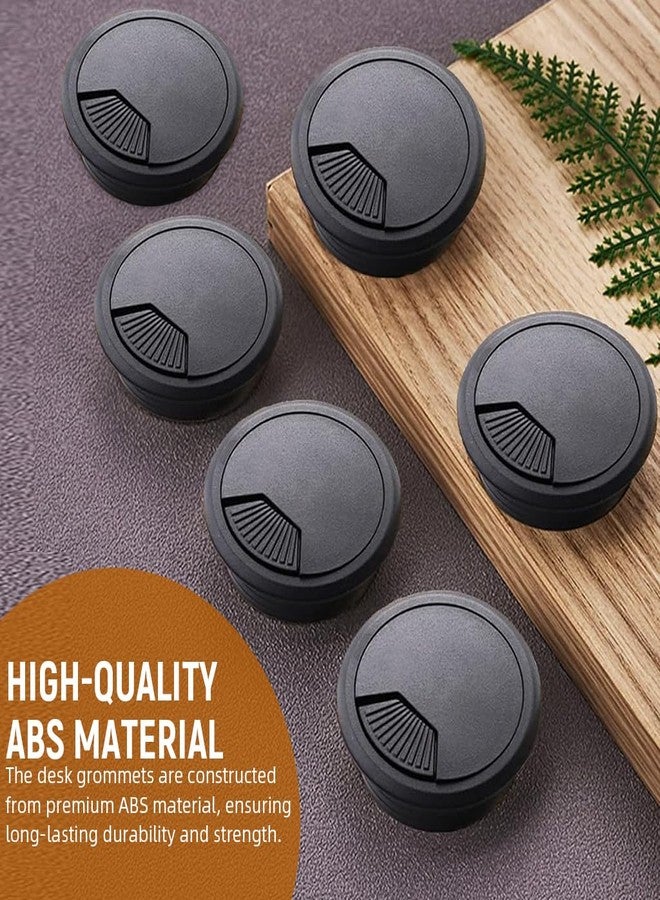 Serplex مجموعة حلقات تثبيت الكابلات المكتبية من سيربلكس®، 6 قطع، حلقات دائرية قابلة للطي بقطر 2 بوصة، منظمات كابلات متعددة، حلقات تثبيت كابلات مكتبية مزخرفة لأسلاك الطاقة. - Image 5